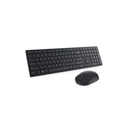 Dell Pro KM5221W - Retail Box - keyboard and mouse set - wireless - 2.4 GHz - QWERTY - US International - black - 2