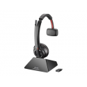 Poly Savi 8210 UC - Microsoft - headset - on-ear - DECT 6.0 - wireless