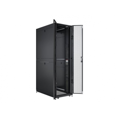 APC NetShelter 9000 Series Switched Rack PDU APDU9961 - Power distribution unit (rack-mountable) - AC 200 / 208 V - 5.7 kW - 5700 VA - 3-phase 5 Wire - USB, Ethernet 10 / 100 / 1000 - input: NEMA L21-20P - output connectors: 24 (21 x IEC 60320 C13 / C15, 3 x IEC 60320 C19 / C21) - 0U - 1.83 m - black - for P / N: SMX1000C, SMX2200HV, SMX2200RMLVUS, SMX3000HVNC, SMX3000LVUS, SRT5KRMXLTUS - 4