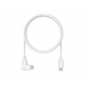 Compulocks 6ft USB-C to USB-C 90-Degree 2.0 Charge and Data Cable - USB cable - USB-C (M) straight to USB-C (M) right-angled - 1.83 m - white - for P / N: 104GA7SB, 109IPDSB, 109IPDSW, 1910GASB, 1910GASW, 211SENW, 299PSENB, 299PSENW