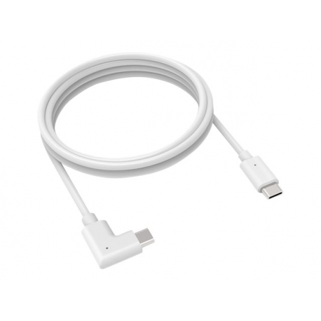 Compulocks 6ft USB-C to USB-C 90-Degree 2.0 Charge and Data Cable - USB cable - USB-C (M) straight to USB-C (M) right-angled - 1.83 m - white - for P / N: 104GA7SB, 109IPDSB, 109IPDSW, 1910GASB, 1910GASW, 211SENW, 299PSENB, 299PSENW - 1
