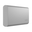LaCie Portable SSD STKS500400 - Solid state drive - 500 GB - external (portable) - USB (USB-C connector) - moon silver - with Seagate Rescue Data Recovery