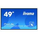 iiyama ProLite TF4939UHSC-B1AG - 49" Diagonal Class LED-backlit LCD display - interactive digital signage - with touchscreen (multi touch) - 4K UHD (2160p) 3840 x 2160 - matte black