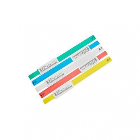 WRISTBAND, SYNTHETIC, 0.75X6IN (19.1X152.4MM), DT, Z BAND ULTRA SOFT, COATED, PERMANENT ADHESIVE, 300/ROLL, 6/BOX - 0