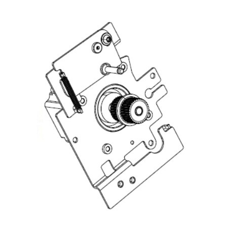 Zebra - Drive motor with pulley - 0