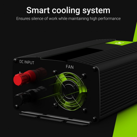 Green Cell INV02DE - DC to AC power inverter - DC 24 V - 300 Watt - Europe - black - 5