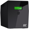 Green Cell Microsine 2000VA LCD - UPS - AC 220/230/240 V - 1400 Watt - 2000 VA 9 Ah - USB - output connectors: 4