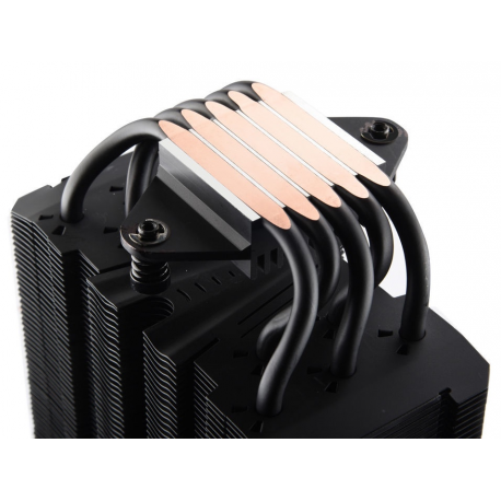 Enermax ETS-T50 AXE - Silent Edition - processor cooler - (for: LGA775, LGA1156, AM2, AM2+, LGA1366, AM3, LGA1155, AM3+, FM1, FM2, LGA1150, FM2+, LGA1151, LGA2011-3 (Square ILM), AM4, LGA2066) - aluminium and copper - 140 mm - black - 4