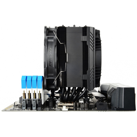 Enermax ETS-T50 AXE - Silent Edition - processor cooler - (for: LGA775, LGA1156, AM2, AM2+, LGA1366, AM3, LGA1155, AM3+, FM1, FM2, LGA1150, FM2+, LGA1151, LGA2011-3 (Square ILM), AM4, LGA2066) - aluminium and copper - 140 mm - black - 5
