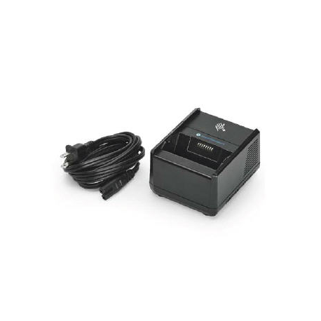 Zebra 1-Slot Battery Charger - Printer battery charging cradle - output connectors: 1 - United Kingdom - for ZQ300 Series - 0
