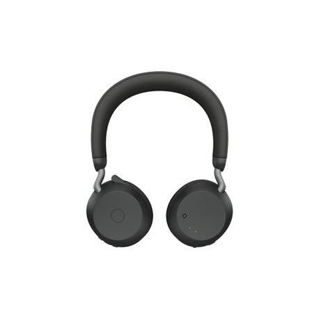Jabra Evolve2 75 - Headset - on-ear - Bluetooth - wireless, wired - active noise cancelling - USB-A - noise isolating - black - Optimised for UC - 2