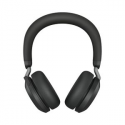 Jabra Evolve2 75 - Headset - on-ear - Bluetooth - wireless, wired - active noise cancelling - USB-C - noise isolating - black - Optimised for UC