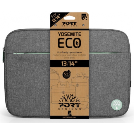 PORT Designs Yosemite ECO - Notebook sleeve - up to 15.6" - grey - 4