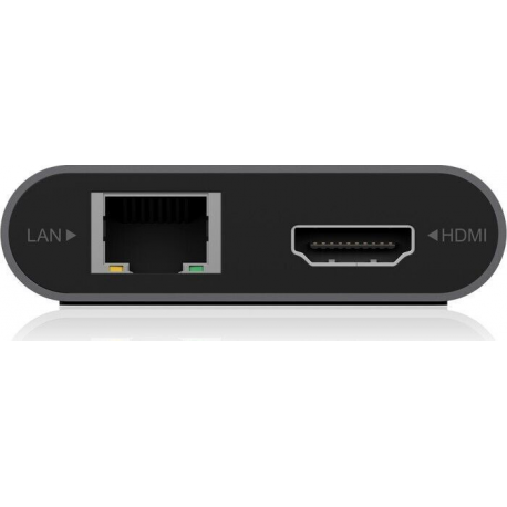 RaidSonic ICY BOX IB-DK4050-CPD - Docking station - USB-C - 2 x HDMI, DP - 2