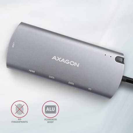 AXAGON HMC-6M2 - Docking station - USB-C 3.2 Gen 1  /  Thunderbolt 3 - HDMI - GigE - 4