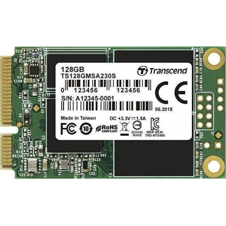 Transcend 230S - SSD - 128 GB - internal - mSATA - SATA 6Gb / s - 1