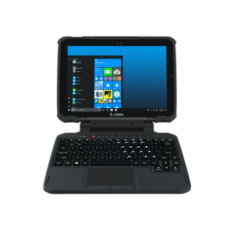 Zebra 2-in-1 - Keyboard - with touchpad, extendable integrated handle - Rugged - backlit - dock - QWERTY - US - 1