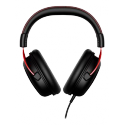 HyperX Cloud II Gaming - Headset - 7.1 channel - full size - wired - USB, 3.5 mm jack - black, red