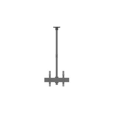 Multibrackets M Pro MBC1U - Mounting kit (ceiling mount) - for LCD display - aluminium, steel - black - screen size: 40"-65" - ceiling mountable - 2