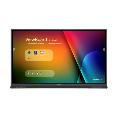 Viewsonic IFP, 75"(3840x2160), 33 multi-point touch, 7H, 350nits, 8G RAM/64GB Storage, Android 9, OPSx1, Wi-Fi slotx1, HDMI-INx3 - 0