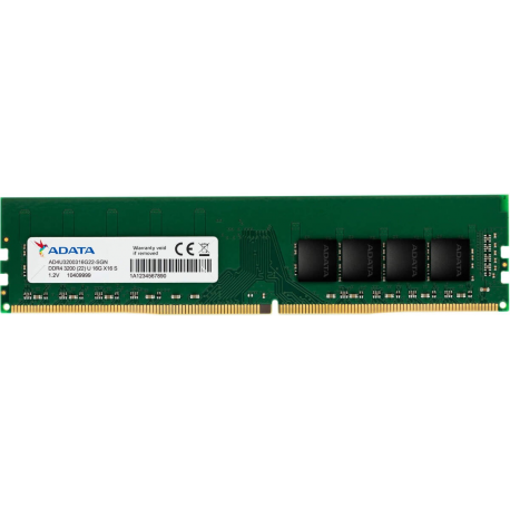 ADATA Premier Series - DDR4 - module - 8 GB - DIMM 288-pin - 3200 MHz  /  PC4-25600 - CL22 - 1.2 V - unbuffered - non-ECC - 1