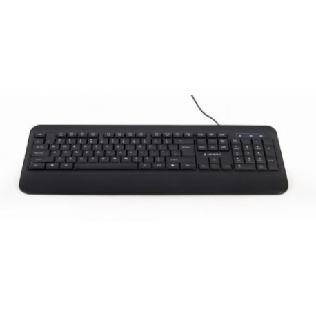 Gembird KB-UML-03 - Keyboard - backlit - USB - QWERTY - US - black - colour box - 3