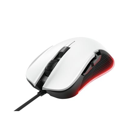 Trust Gaming GXT 922W YBAR - Mouse - right-handed - optical - 6 buttons - wired - USB 2.0 - white - 0