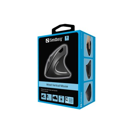 Sandberg Pro - Vertical mouse - ergonomic - optical - 6 buttons - wired - USB - box - 4