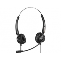 Sandberg USB+RJ9 / 11 Office Headset Pro Stereo - Headset - on-ear - wired - USB, RJ-11