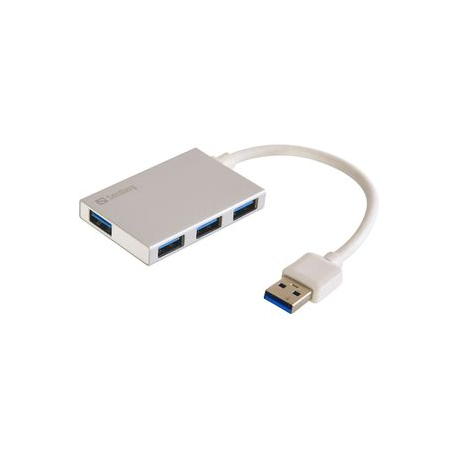 Sandberg USB 3.0 Pocket Hub - Hub - 4 x SuperSpeed USB 3.0 - desktop - 0