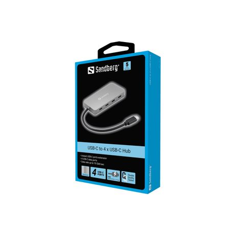 Sandberg - Hub - 4 x USB-C - desktop - 1