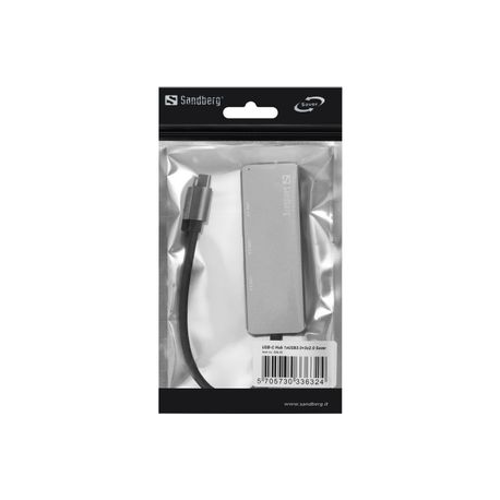 Sandberg - Hub - 1 x SuperSpeed USB 3.0 + 3 x USB 2.0 - desktop - 1
