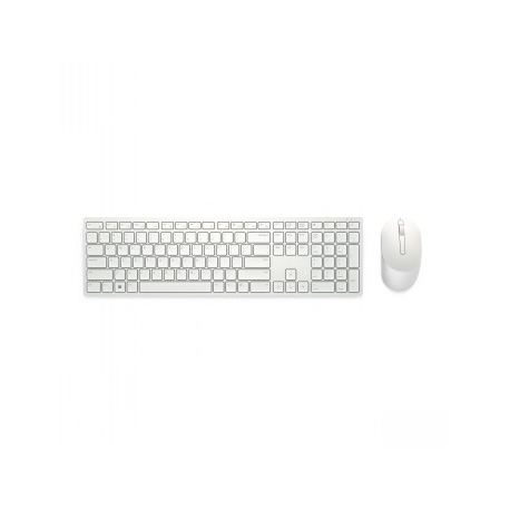 Dell Pro KM5221W - Keyboard and mouse set - wireless - 2.4 GHz - QWERTY - US International - white - 0