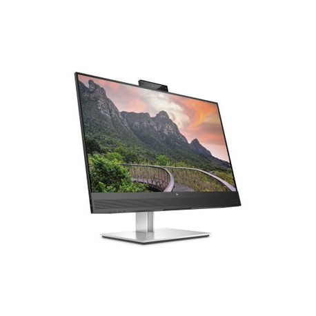 HP E27m G4 Conferencing Monitor - E-Series - LED monitor - 27" - 2560 x 1440 QHD @ 75 Hz - IPS - 300 cd / m² - 1000:1 - 5 ms - HDMI, DisplayPort, USB-C - speakers - silver (stand), black head - 2