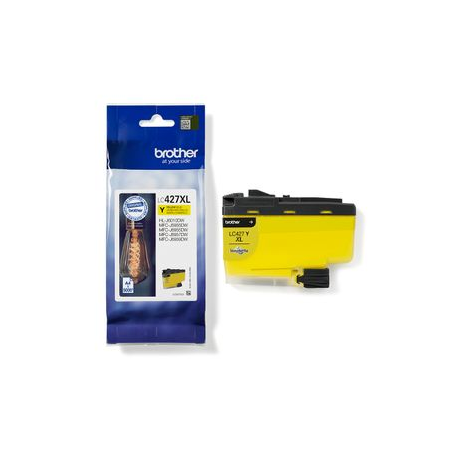 Brother LC427XLY - High Yield - yellow - original - ink cartridge - for Brother MFC-J4335, MFC-J4340, MFC-J4345, MFC-J4440, MFC-J4535, MFC-J4540 - 1