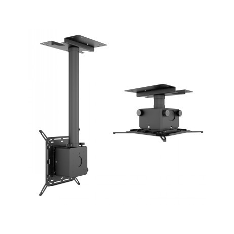 Multibrackets M Pro HD Series - Mounting kit (adjustable mounting arm, projector mount) - for projector - black - ceiling mountable - 0