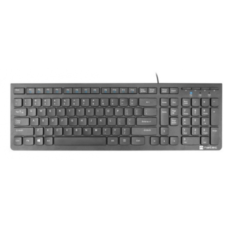 Natec Discus 2 - Keyboard - USB - QWERTY - US - black - 0