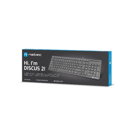 Natec Discus 2 - Keyboard - USB - QWERTY - US - black - 3