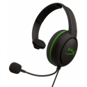 HyperX CloudX Chat - For Xbox - headset - full size - wired - 3.5 mm jack - black, green - for Xbox One, Xbox One S, Xbox One S All-Digital Edition, Xbox One X