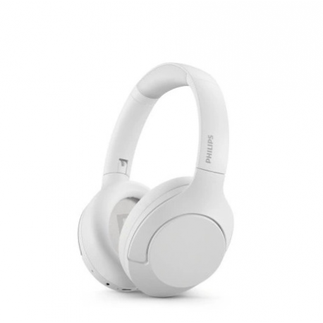Philips TAH8506 - Headphones with mic - full size - Bluetooth - wireless, wired - active noise cancelling - 2.5 mm jack - white - 0