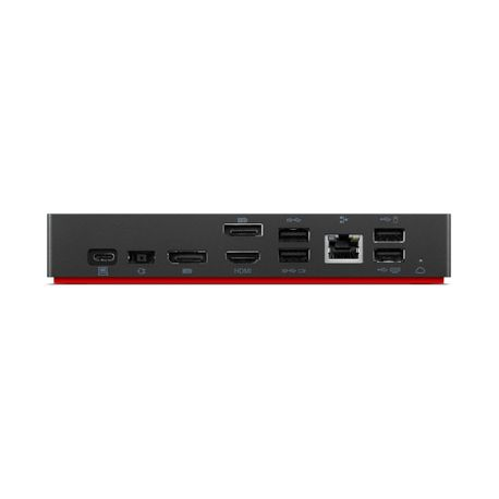 Lenovo ThinkPad Universal USB-C Dock - Docking station - USB-C - HDMI, 2 x DP - GigE - 90 Watt - CRU - Europe - 3