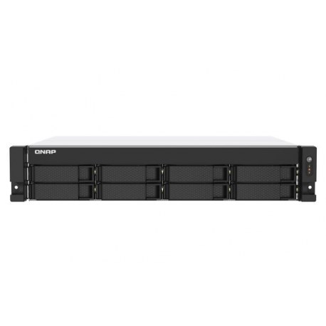 QNAP TS-873AeU-RP - NAS server - 8 bays - rack-mountable - SATA 6Gb / s - RAID 0, 1, 5, 6, 10, 50, JBOD, 60 - RAM 4 GB - 2.5 Gigabit Ethernet - iSCSI support - 2U - 0
