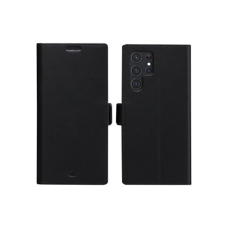 dbramante1928 Copenhagen Slim - Flip cover for mobile phone - full-grain leather - black - for Samsung Galaxy S22 Ultra - 2