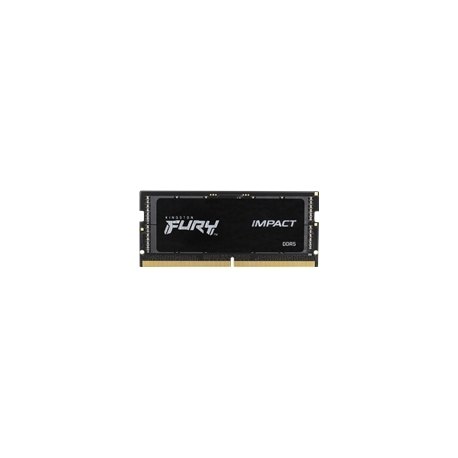 Kingston FURY Impact - DDR5 - sada - 16 GB: 2 x 8 GB - SO-DIMM 262 pinů - 4800 MHz  /  PC5-38400 - CL38 - 1.1 V - bez vyrovnávací paměti - on-die ECC - 0