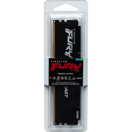 Kingston FURY Beast - DDR5 - modul - 8 GB - DIMM 288-pin - 5200 MHz  /  PC5-41600 - CL38 - 1.25 V - bez vyrovnávací paměti - on-die ECC - 4