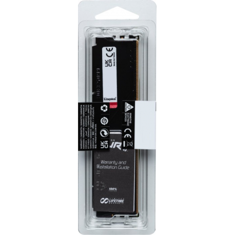 Kingston FURY Beast - DDR5 - modul - 8 GB - DIMM 288-pin - 5200 MHz  /  PC5-41600 - CL38 - 1.25 V - bez vyrovnávací paměti - on-die ECC - 5