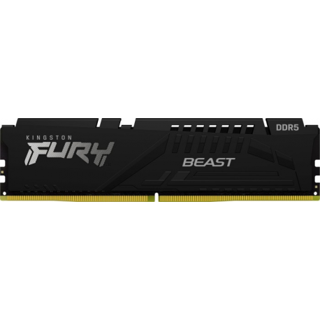 Kingston FURY Beast - DDR5 - sada - 16 GB: 2 x 8 GB - DIMM 288-pin - 5200 MHz  /  PC5-41600 - CL38 - 1.25 V - bez vyrovnávací paměti - on-die ECC - 2