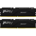 Kingston FURY Beast - DDR5 - Kit - 16 GB: 2 x 8 GB - DIMM 288-PIN - 5600 MHz  /  PC5-44800 - CL40 - 1.25 V - ungepuffert - on-die ECC (KF556C40BBK2-16)