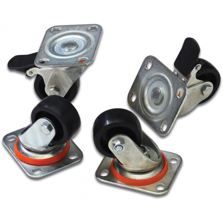 Digitus DN-19 CASTOR - Rack casters kit - for P / N: DN-19 07U-6 / 6, DN-19 09U-6 / 6, DN-19 12U-6 / 6, DN-19 16U-6 / 6, DN-19 20-U, DN-19 20U-6 / 6 - 0
