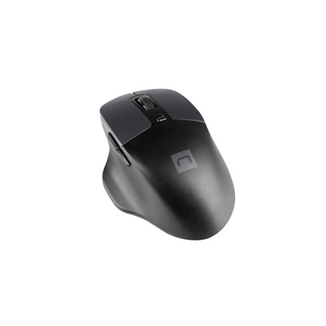 Natec Blackbird 2 - Mouse - ergonomic - right-handed - optical - 6 buttons - wireless - 2.4 GHz - USB wireless receiver - black - 3
